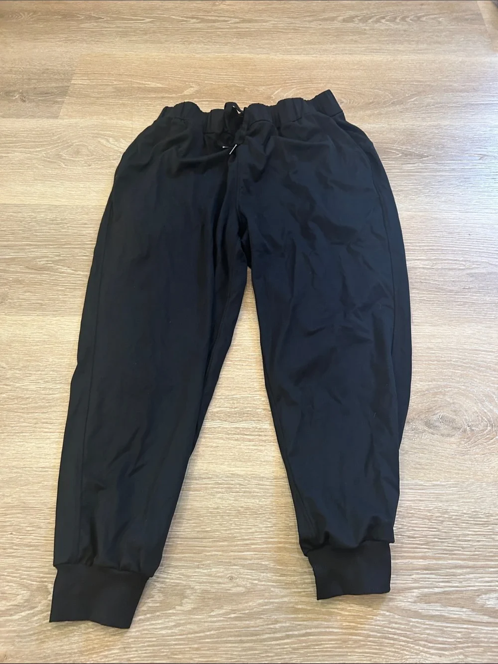 Black Drawstring Jogger Pants